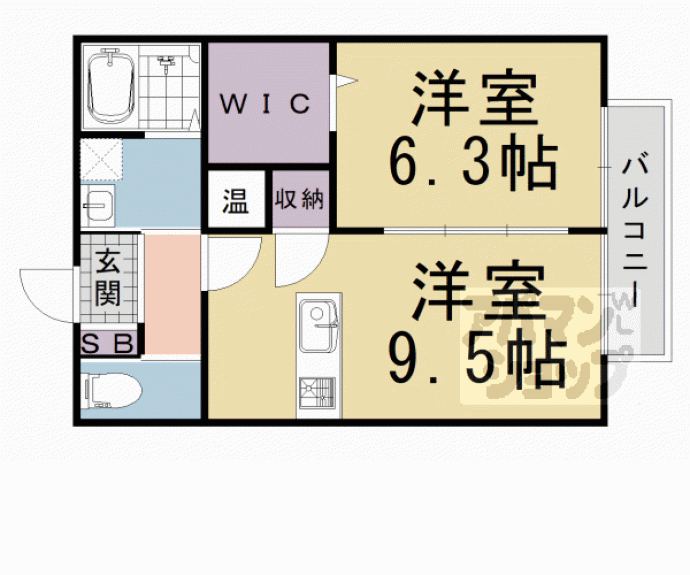 【エルメゾンレコルトⅡ】間取