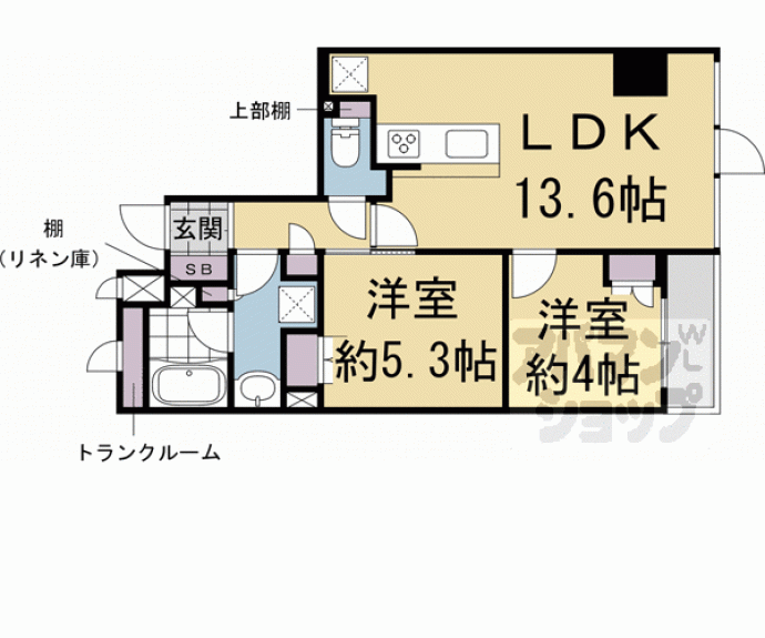 【レジェイド京都四条大宮】間取