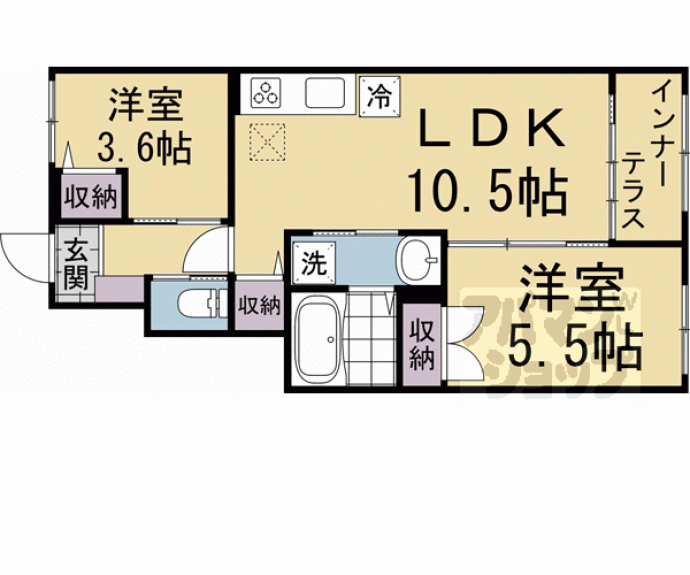 【メゾン・ド・ベニール】間取