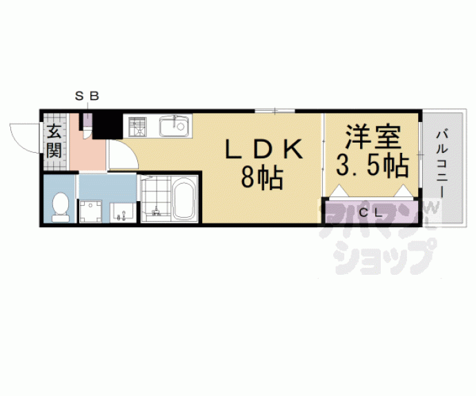 【ジーメゾン伏見エルデ】間取