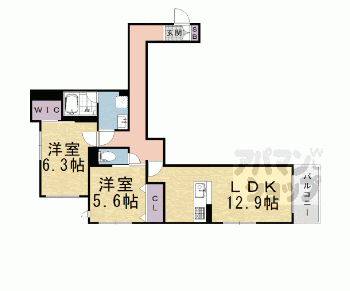 【シャーメゾン嵐山　華】間取