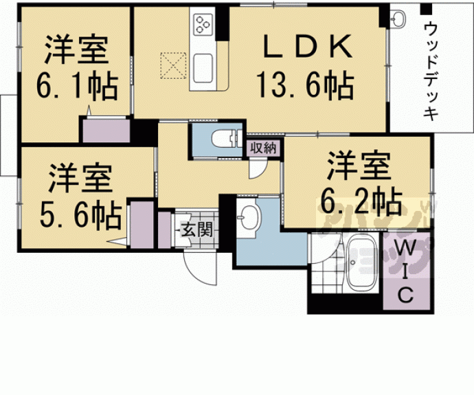 【Ｓ．Ｒ．シャーメゾン】間取