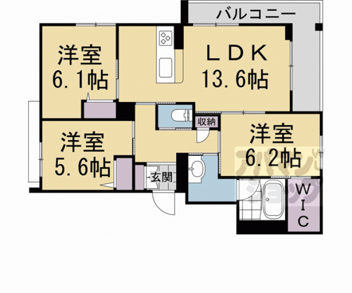 【Ｓ．Ｒ．シャーメゾン】間取