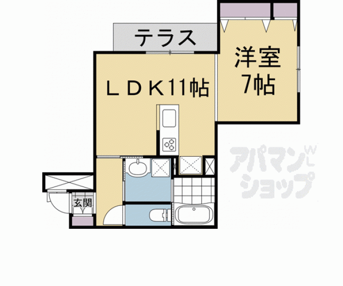 【ロータス京都西大路】間取