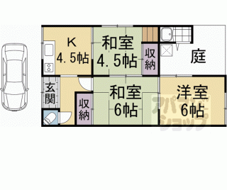 【梅津罧原町１７－２－２貸家】