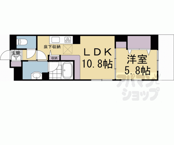 【シャーメゾン伏見桃山】間取