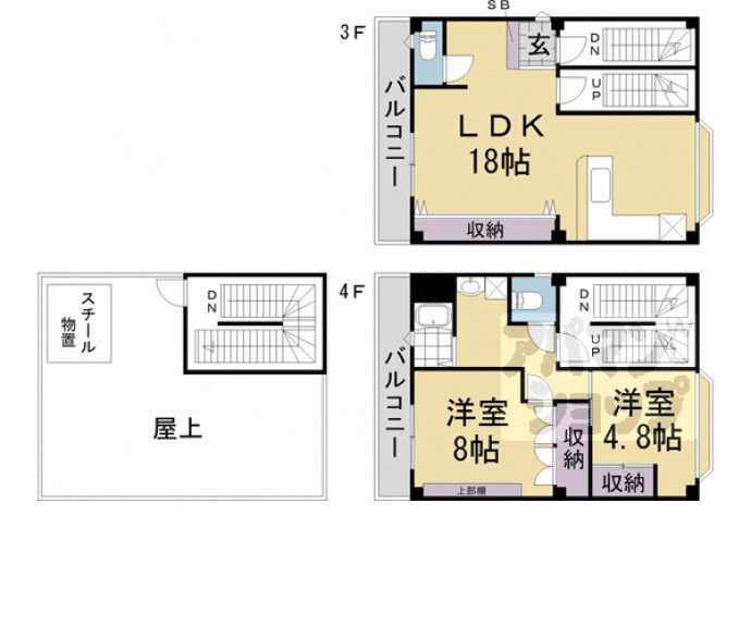 【御所南ＭＣビル】間取