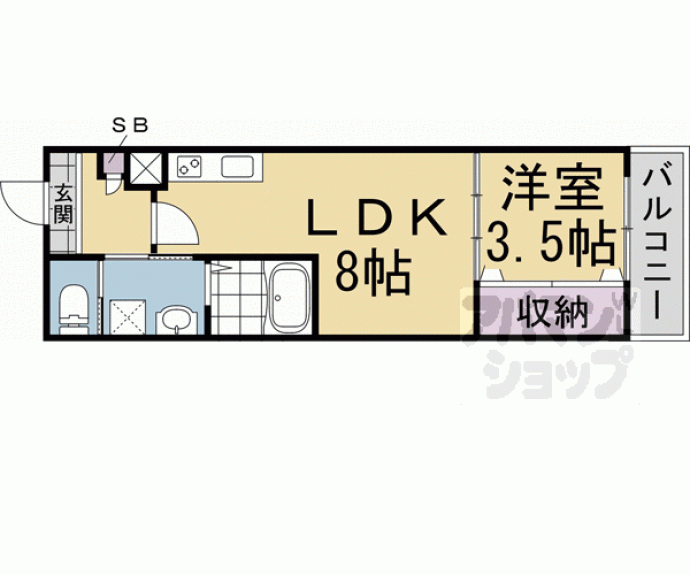 【ジーメゾン伏見セレスト】間取