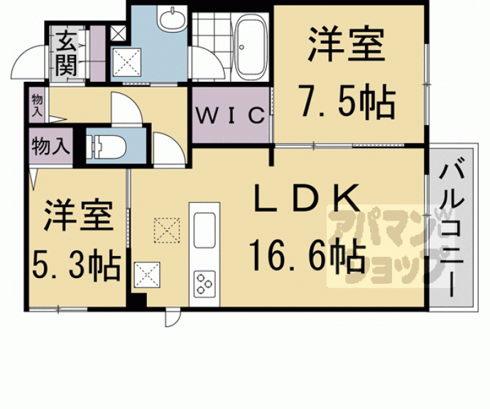 【コート学林】間取