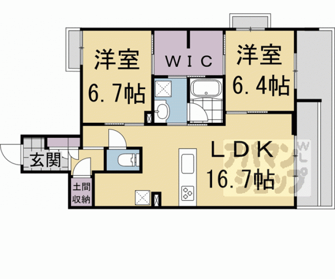 【コート学林】間取