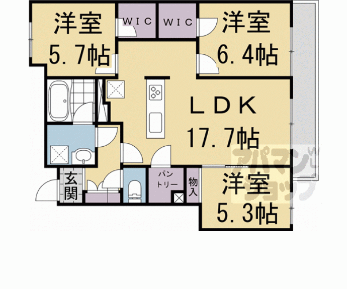 【コート学林】間取