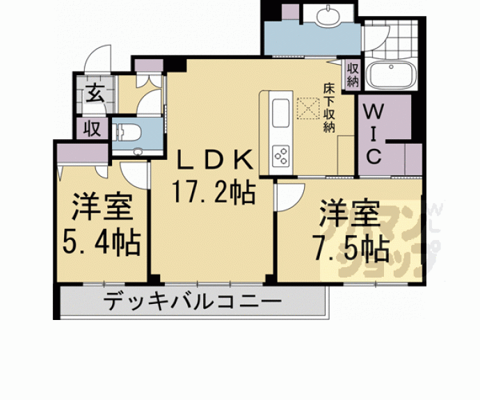 【リシェス御所南】間取