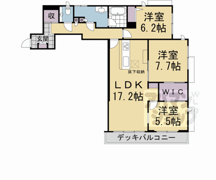 【リシェス御所南】間取