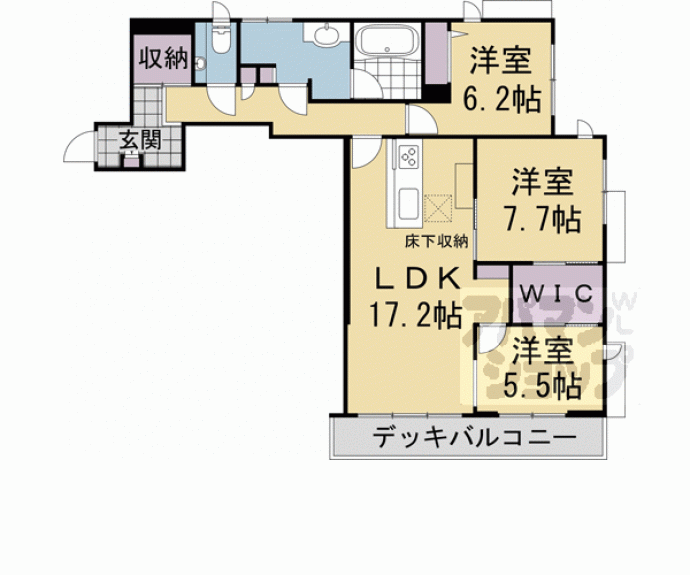 【リシェス御所南】間取