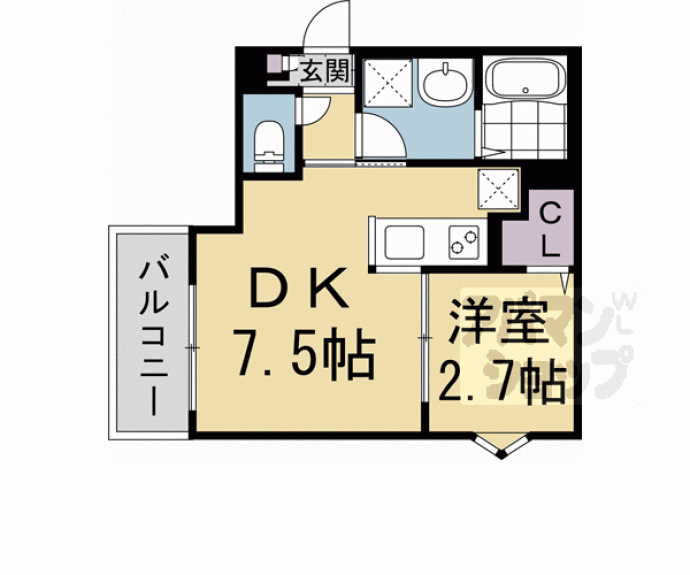 【ＲＥＧＡＬＥＳＴ山科椥辻】間取