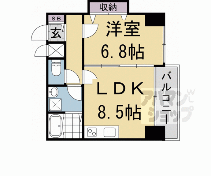 【ル・ボーシエル】間取