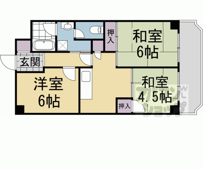 【第１洛西ハイツ】間取