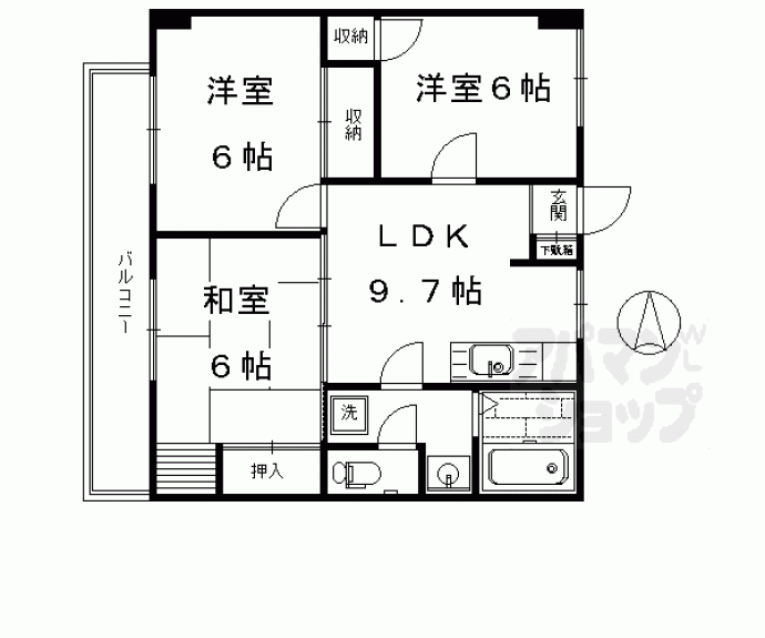 【東和ハイツ本館】間取