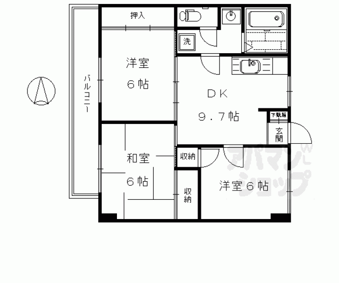 【東和ハイツ本館】間取