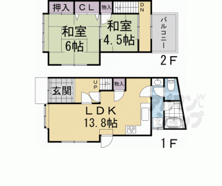 【深草下川原町貸家】