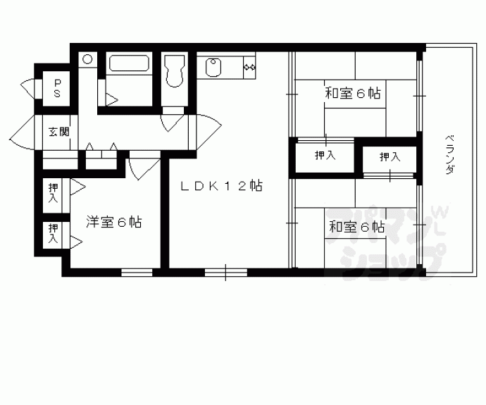 【ビューテラス桂南】間取