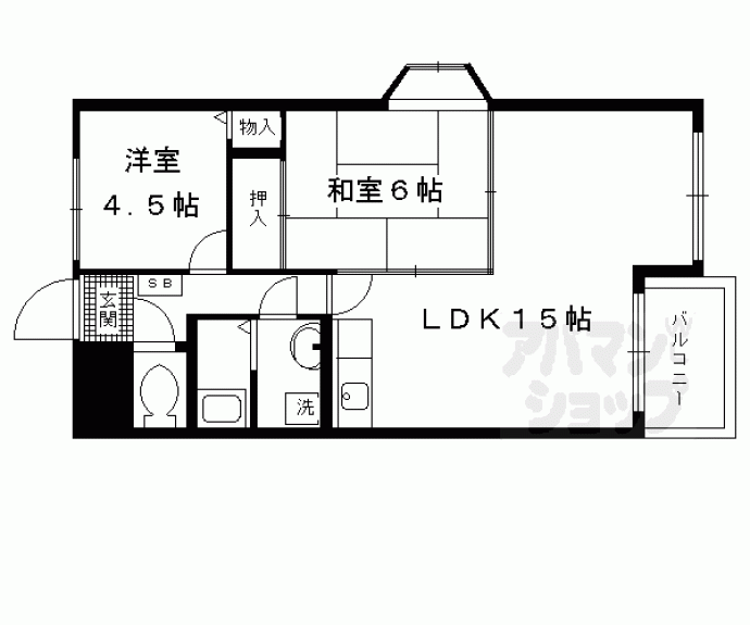 【ドミール東寺】間取