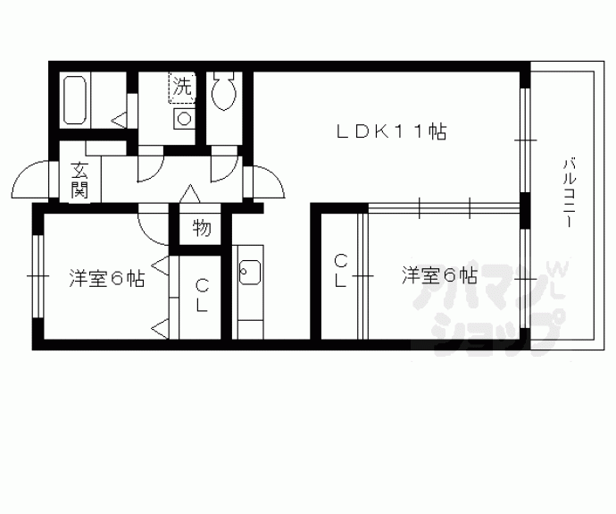 【スカイビュー東土川】間取