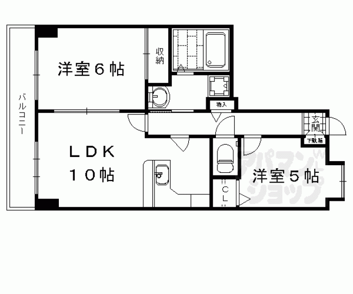 【スカイビュー東土川】間取