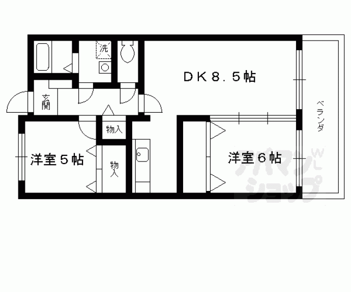 【スカイビュー東土川】間取