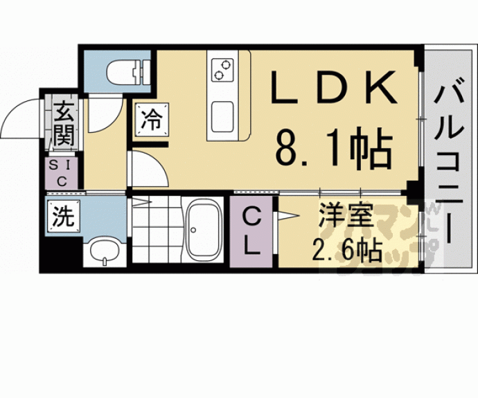 【ファステート京都西陣エール】間取