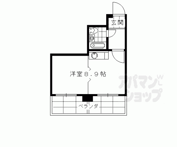 【朝日プラザ鴨川Ⅱ】間取