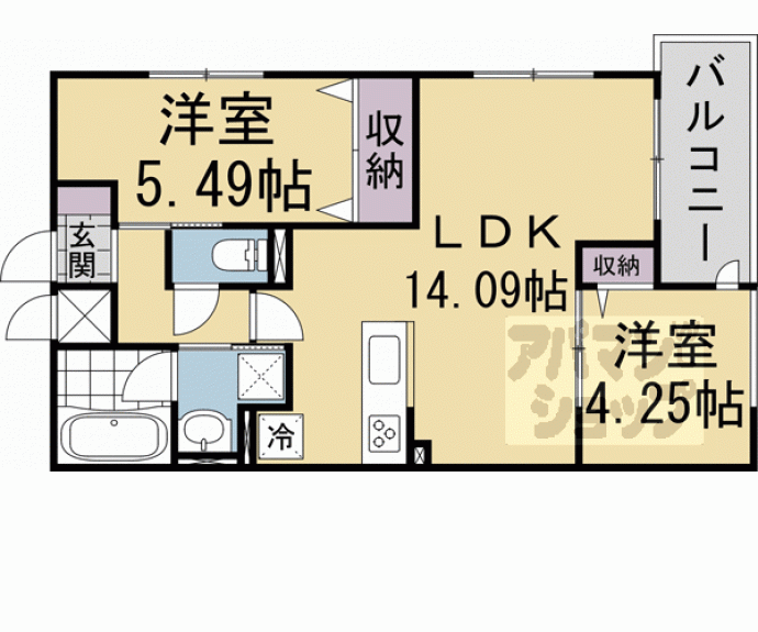 【Ｐｉｓｏ丹波口】間取