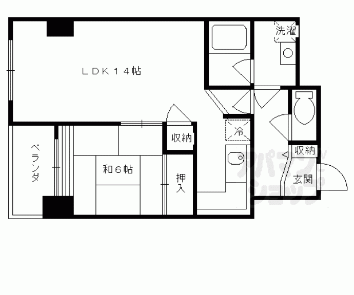 【レトロマンションⅣ】間取