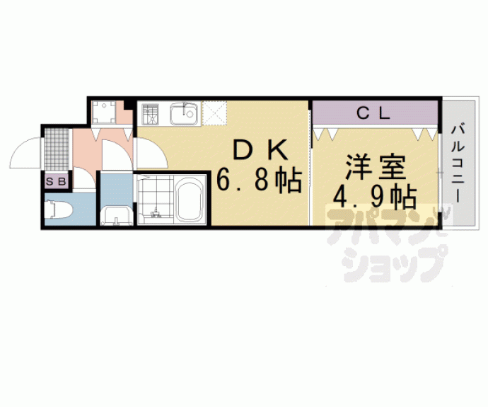 【シャイン東山】間取