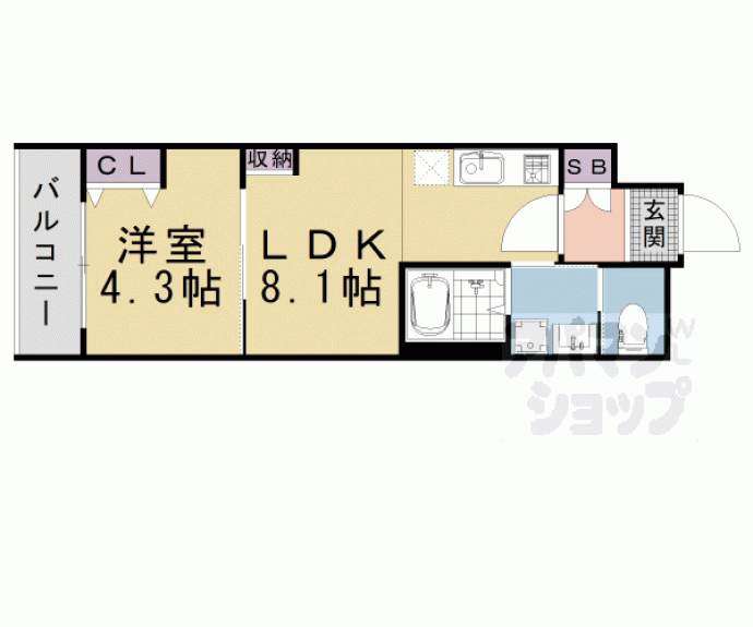 【シャイン東山】間取