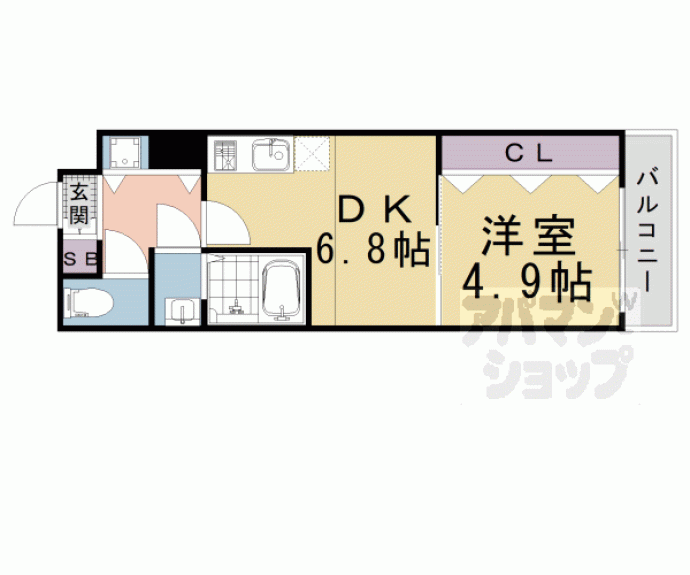 【シャイン東山】間取