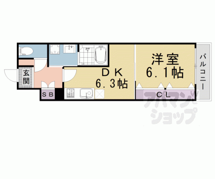 【シャイン東山】間取