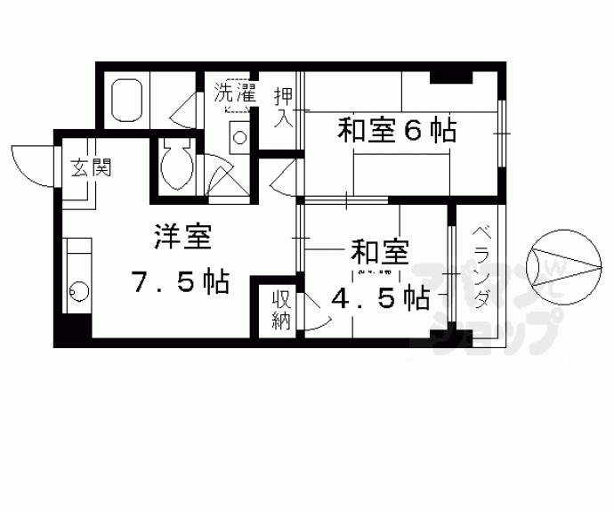 【ＯＲＹＺＡ東寺】間取