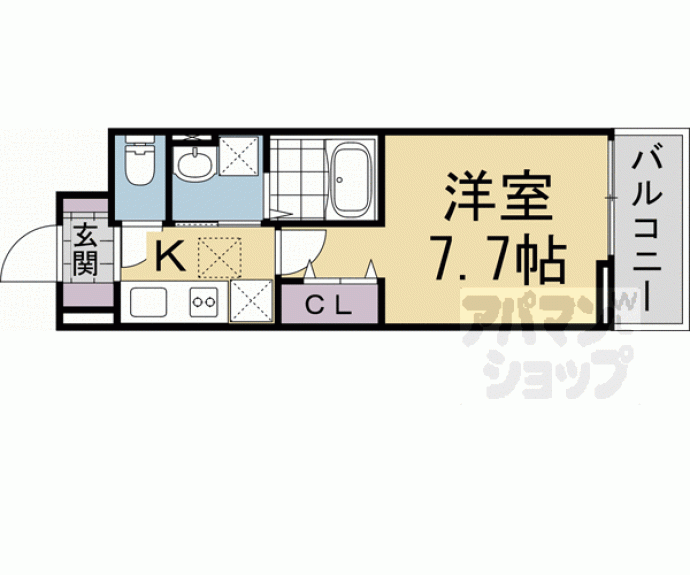 【ブランメゾン帷子ノ辻】間取