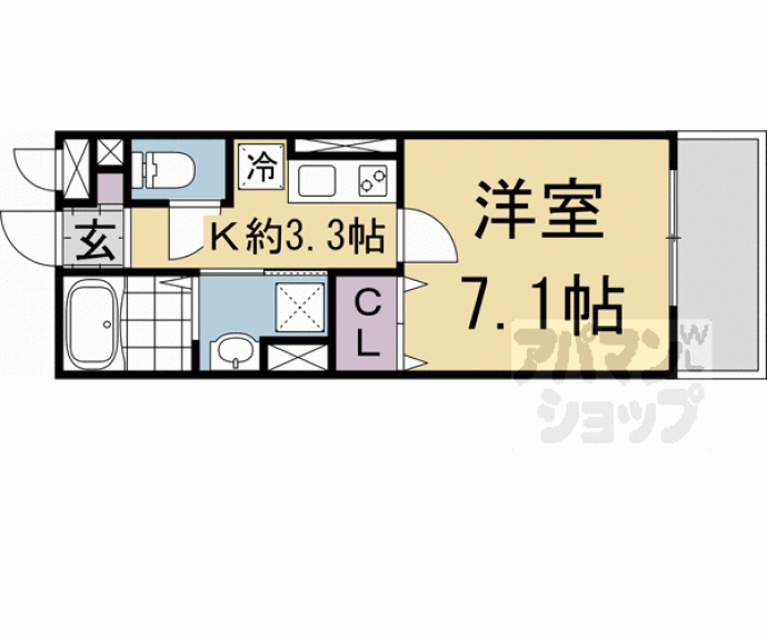 【セジュールＵＭＥＤＡ】間取