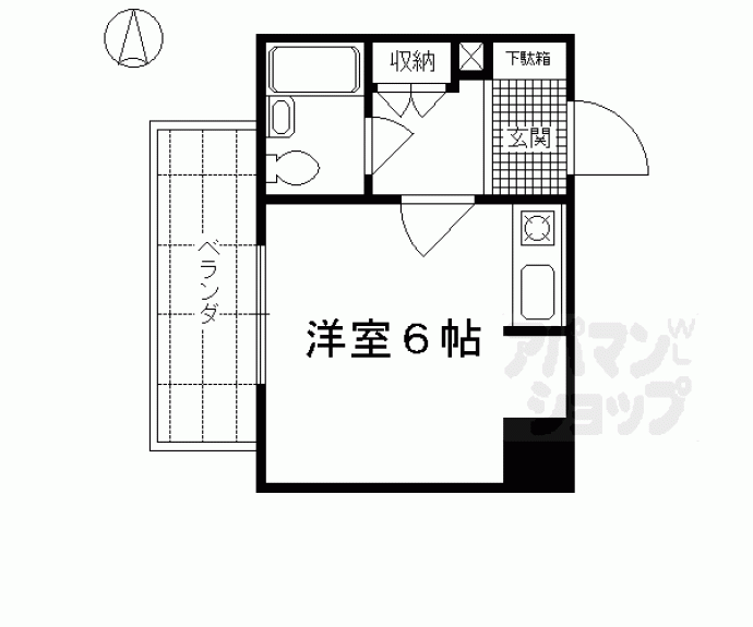 【グランドムール五条烏丸】間取