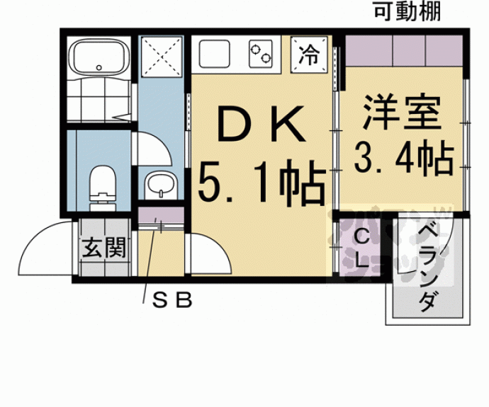 【山善ビル】間取