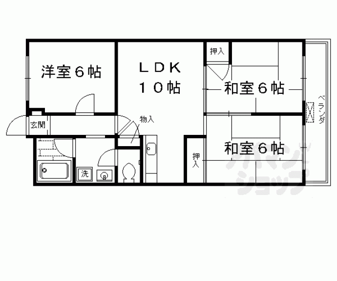 【グランドール西大路】間取