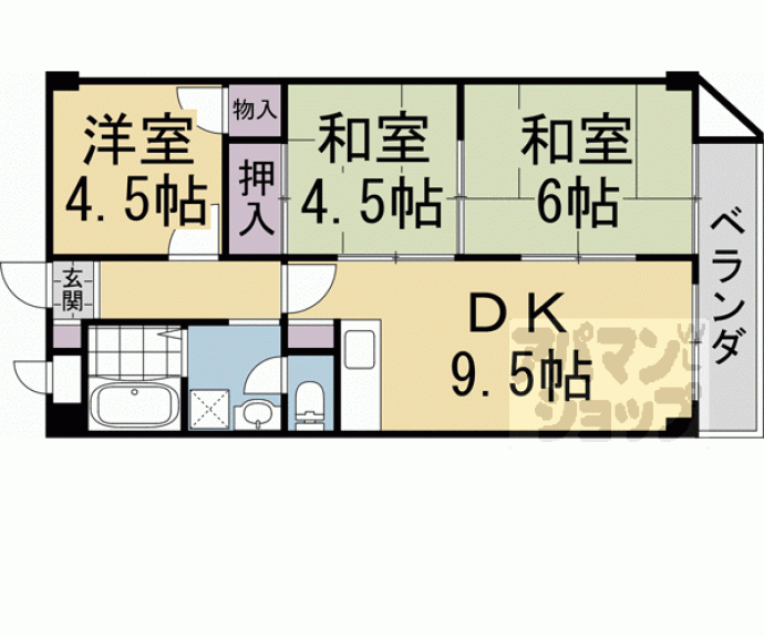 【グランドール西大路】間取