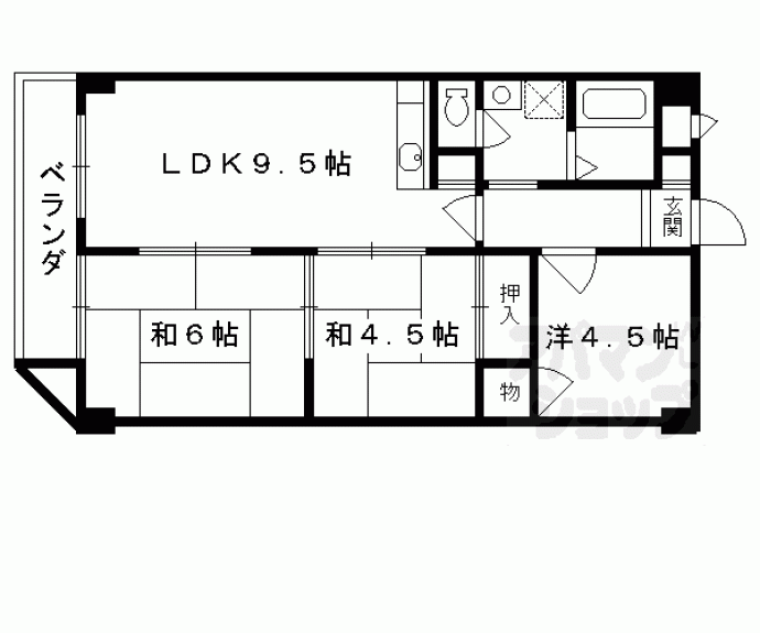 【グランドール西大路】間取