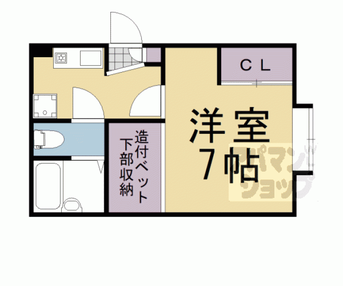 【レオパレス三条東山】間取