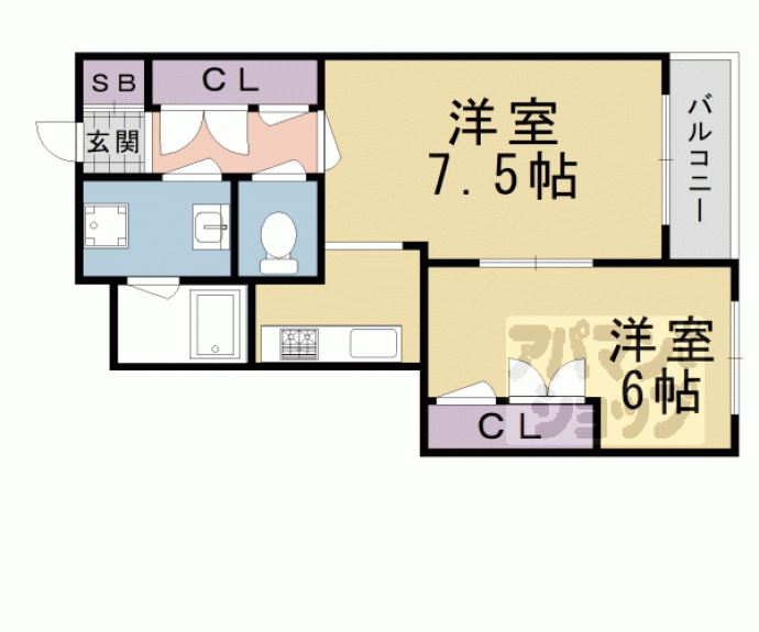 【ヴィラヴェルティ】間取