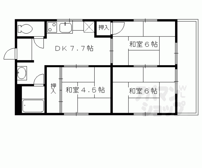 【ハイツ油小路】間取