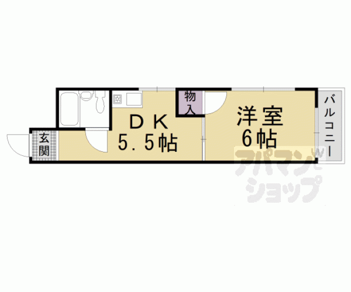 【ハイツ油小路】間取