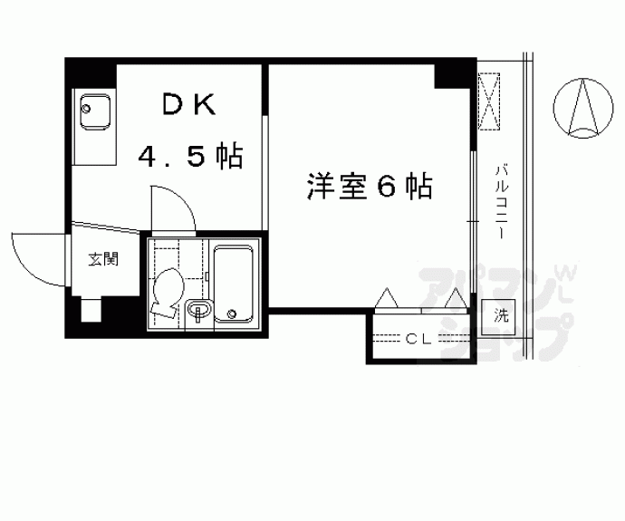 【Ｒｏｙａｌ河原町五条】間取